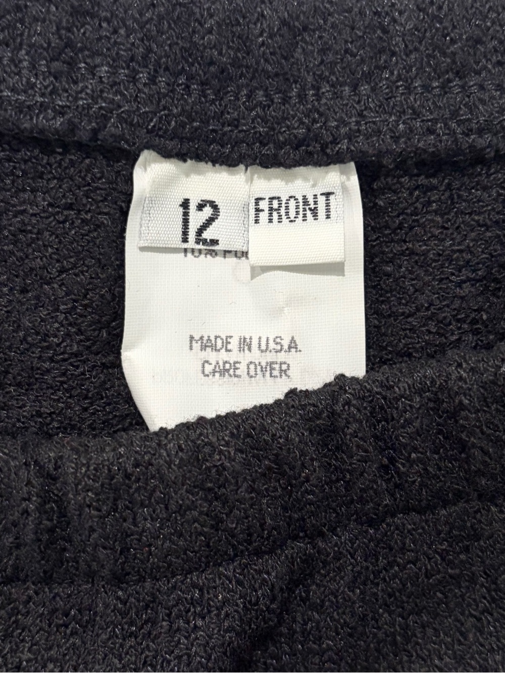 NWT Vintage Castleberry Black Knit Tailored Skirt Set (12) - Picture 11 of 12